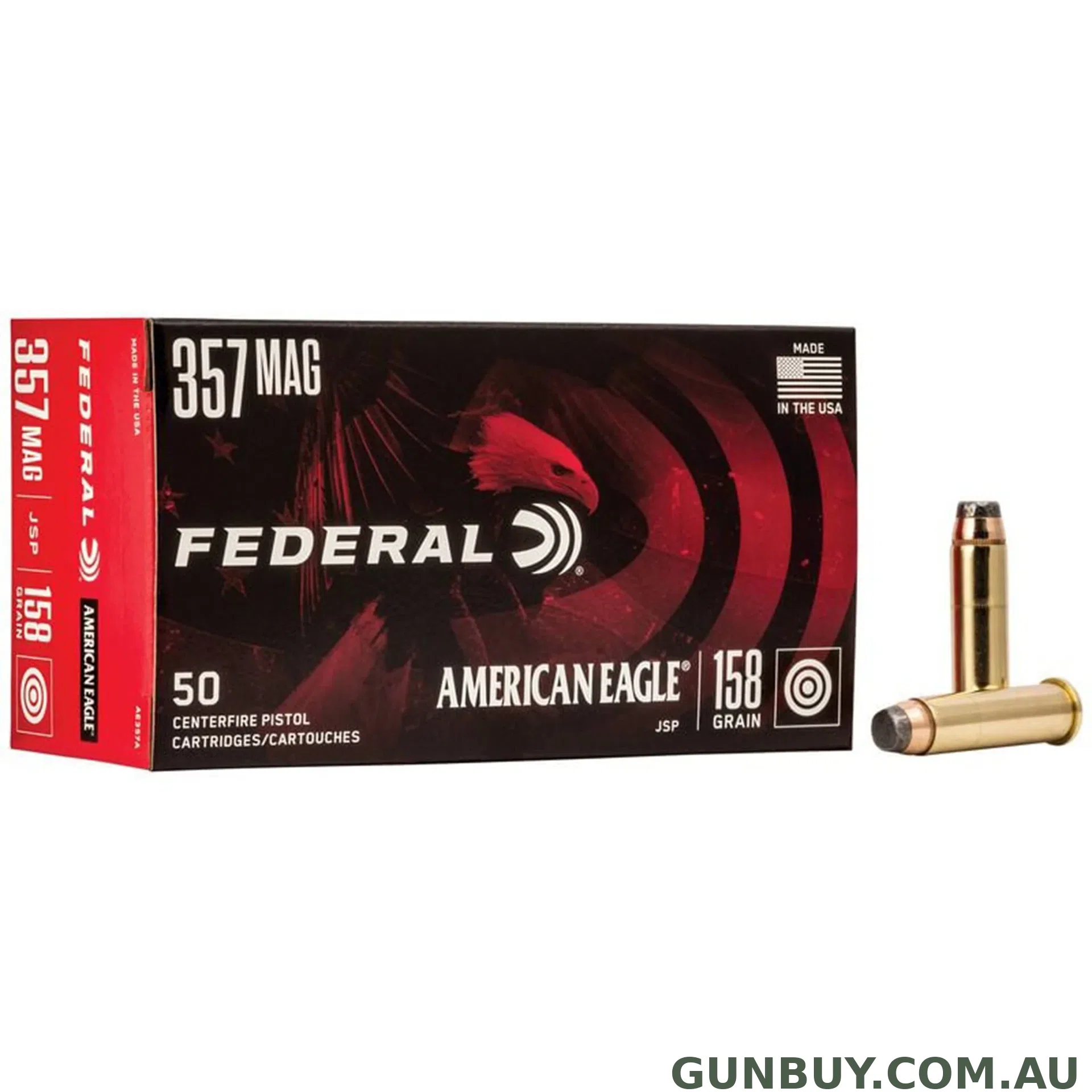 American Eagle 357 Mag 158gr JSP 25pk