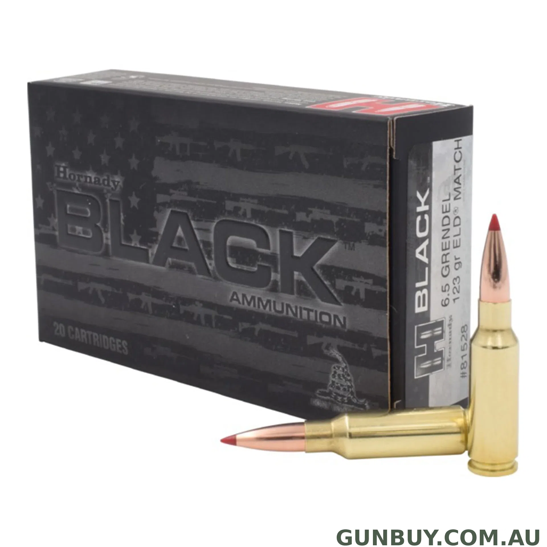 Hornady 6.5 Grendel 123gr ELD Match Black / 20