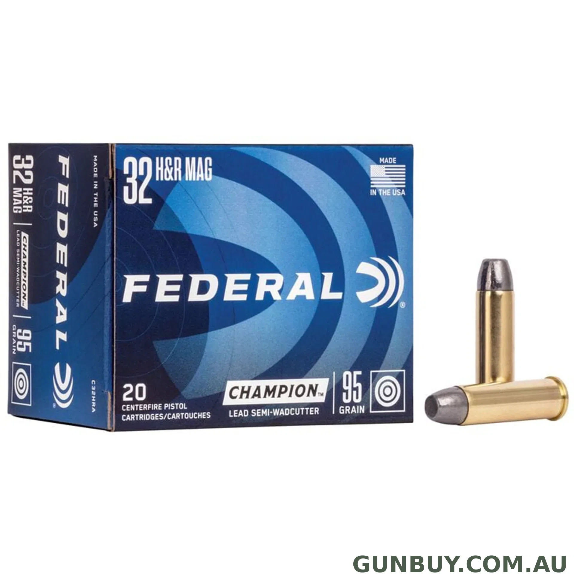 Federal 32 H&R 95gr Lead SWC