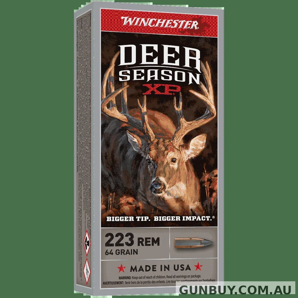 Winchester Deer Season 223Rem 64gr XP - 20 Pack