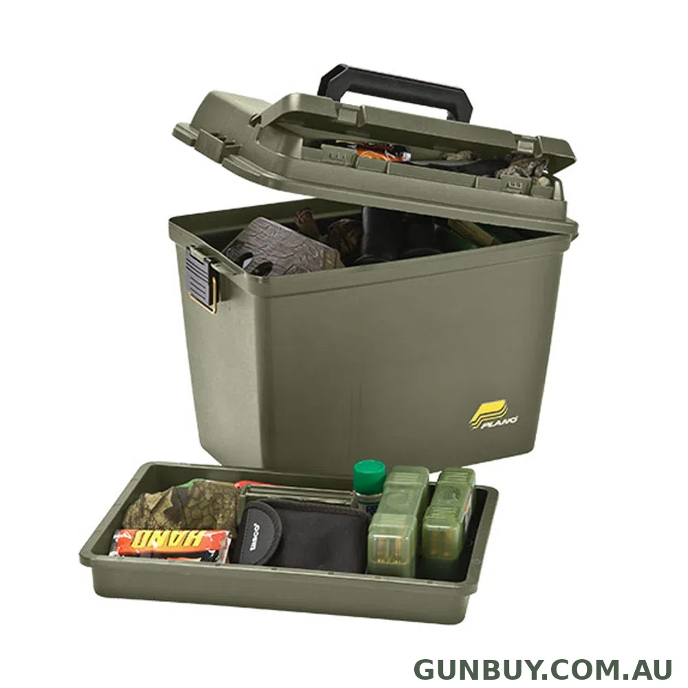 Plano Magnum Field Box With Tray - Olive Drab Green