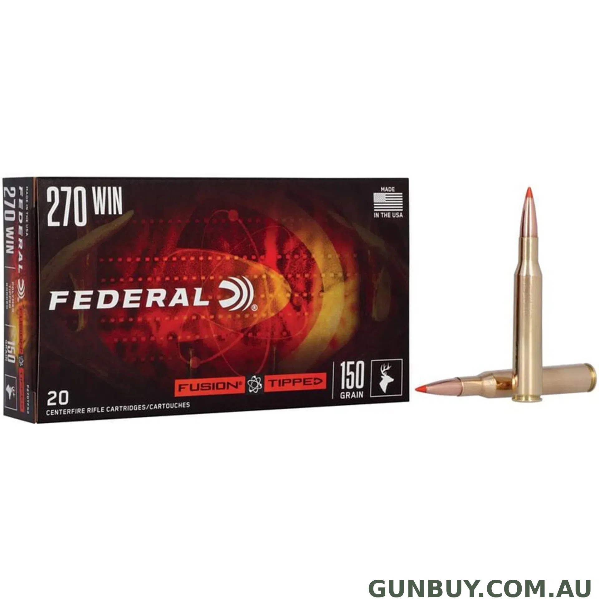 Federal 270 Win 150gr Tipped Fusion / 20