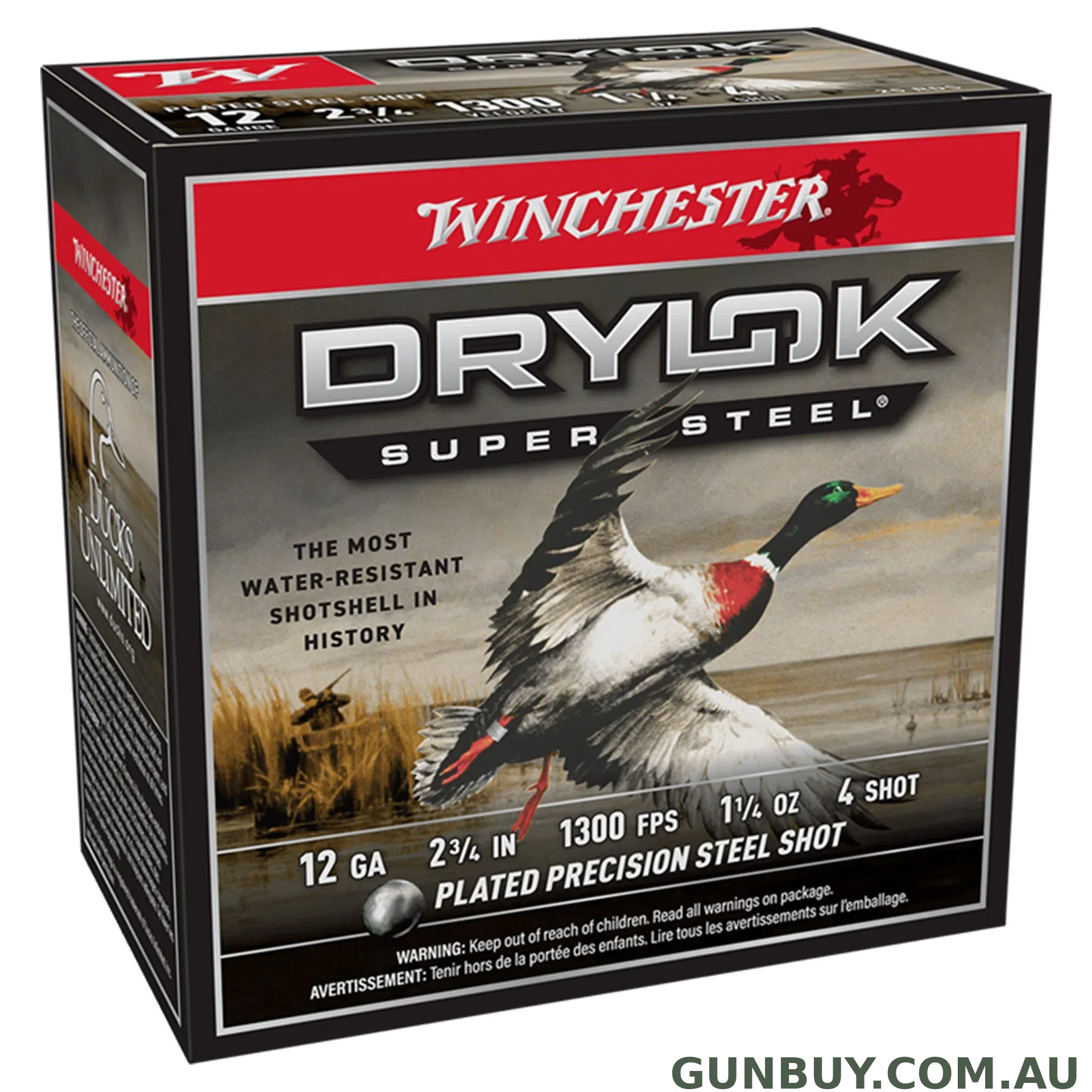 Winchester Drylok 12G 4 2-3/4" 36gm / 25