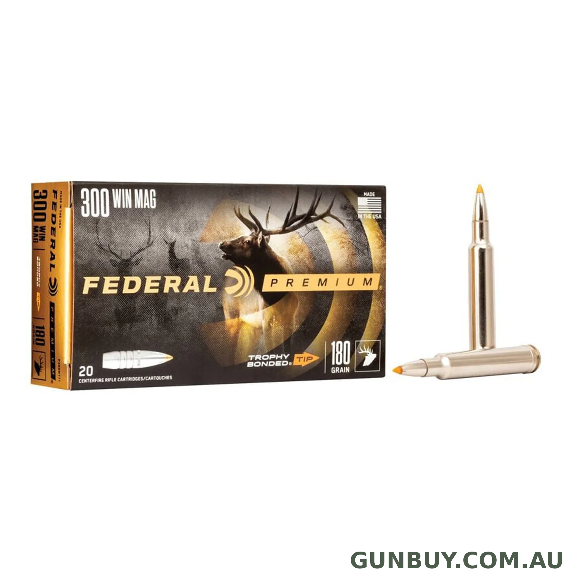 Federal 300 Win Mag 180gr Trophy Bonded Tip