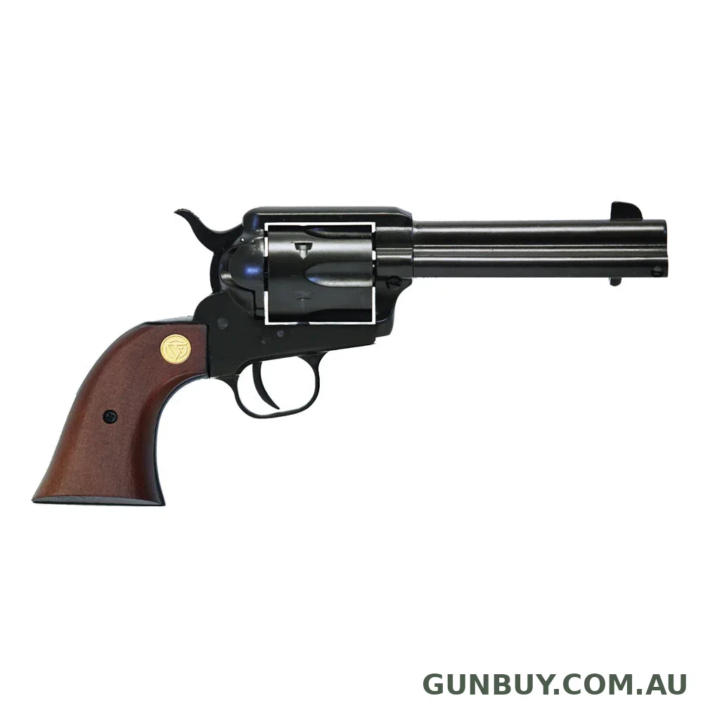 Chiappa 1873-22 SAA Blued Wooden Grips - 22 LR / 4.75" / 6 Rounds