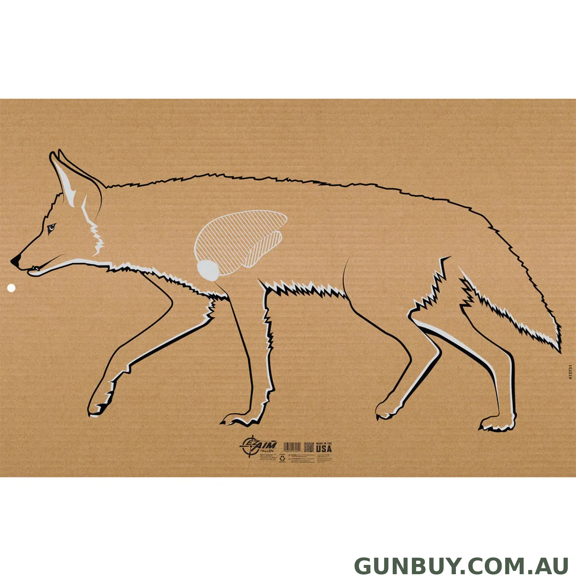 ALLEN Corrugated Target Coyote Silhouette 35x23"