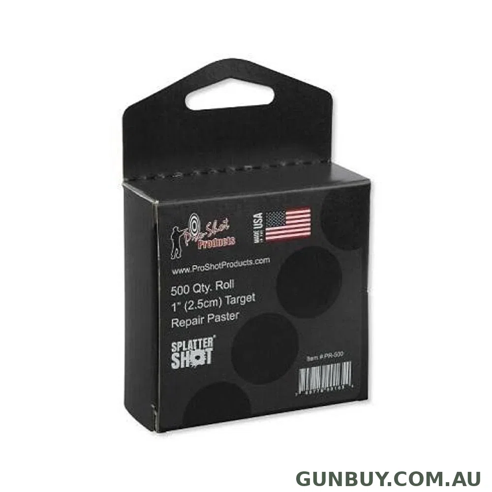 Splatter Shot 1" Stick & Repair Patches - Black / 216 Pack