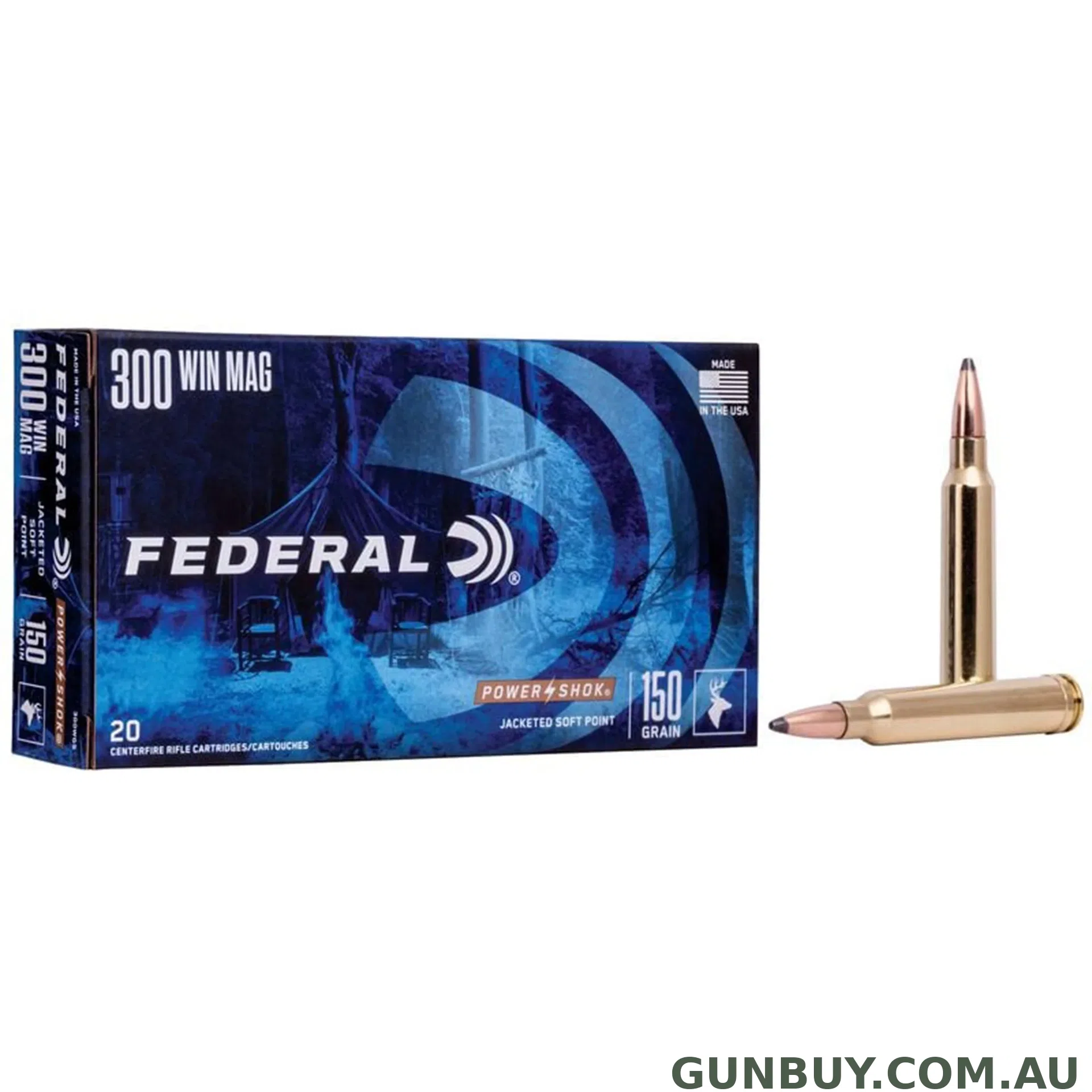 Federal 300 Win Mag 150gr SP Power-Shok