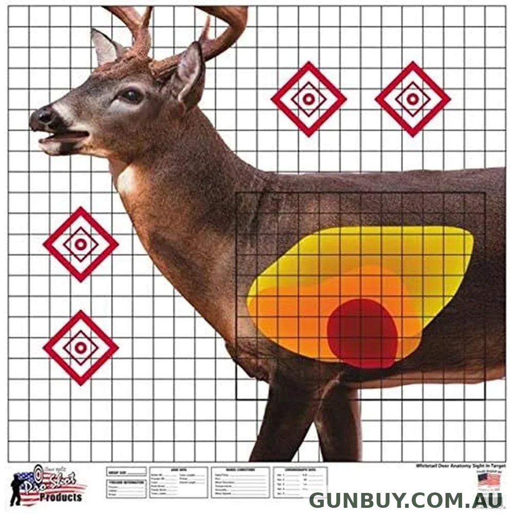 Horsleyparkgunshop Whitetail Targets - 25" x 25" / 5 Pack