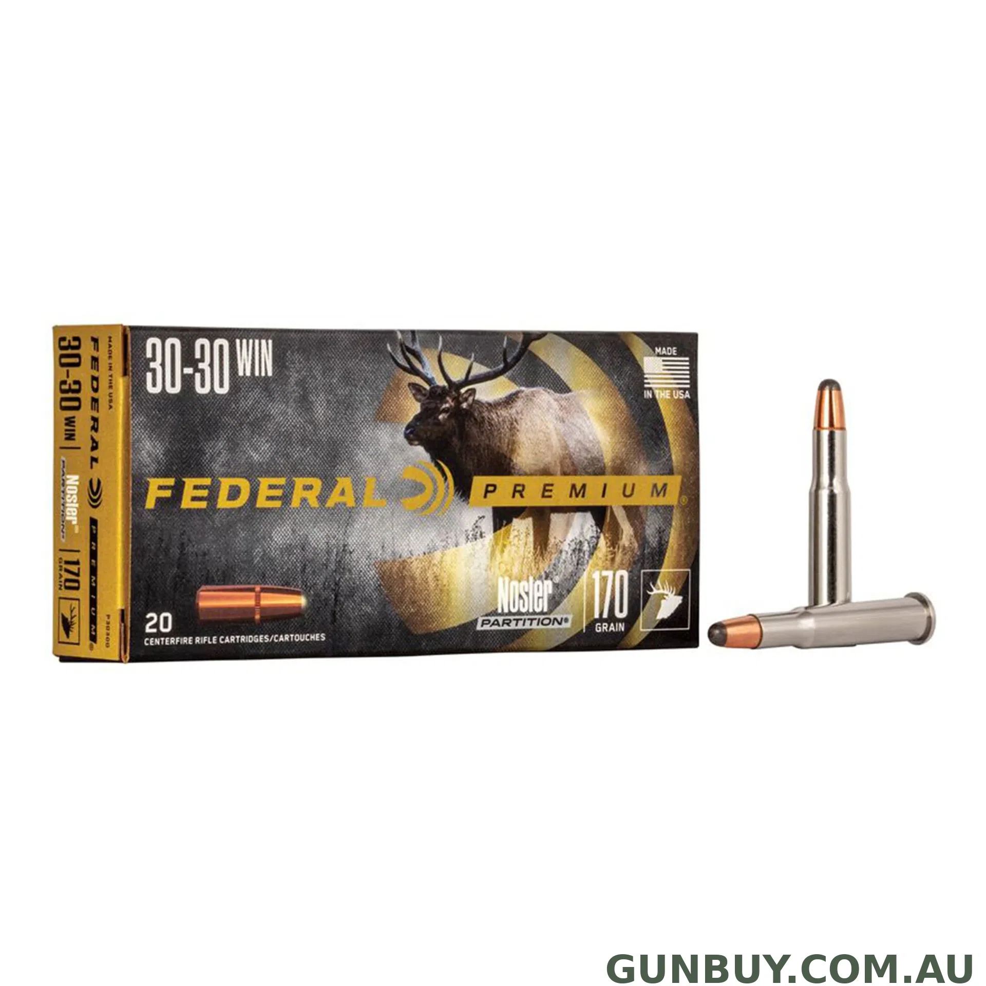 Federal 30-30 Win 170gr Partition Vital-Shok