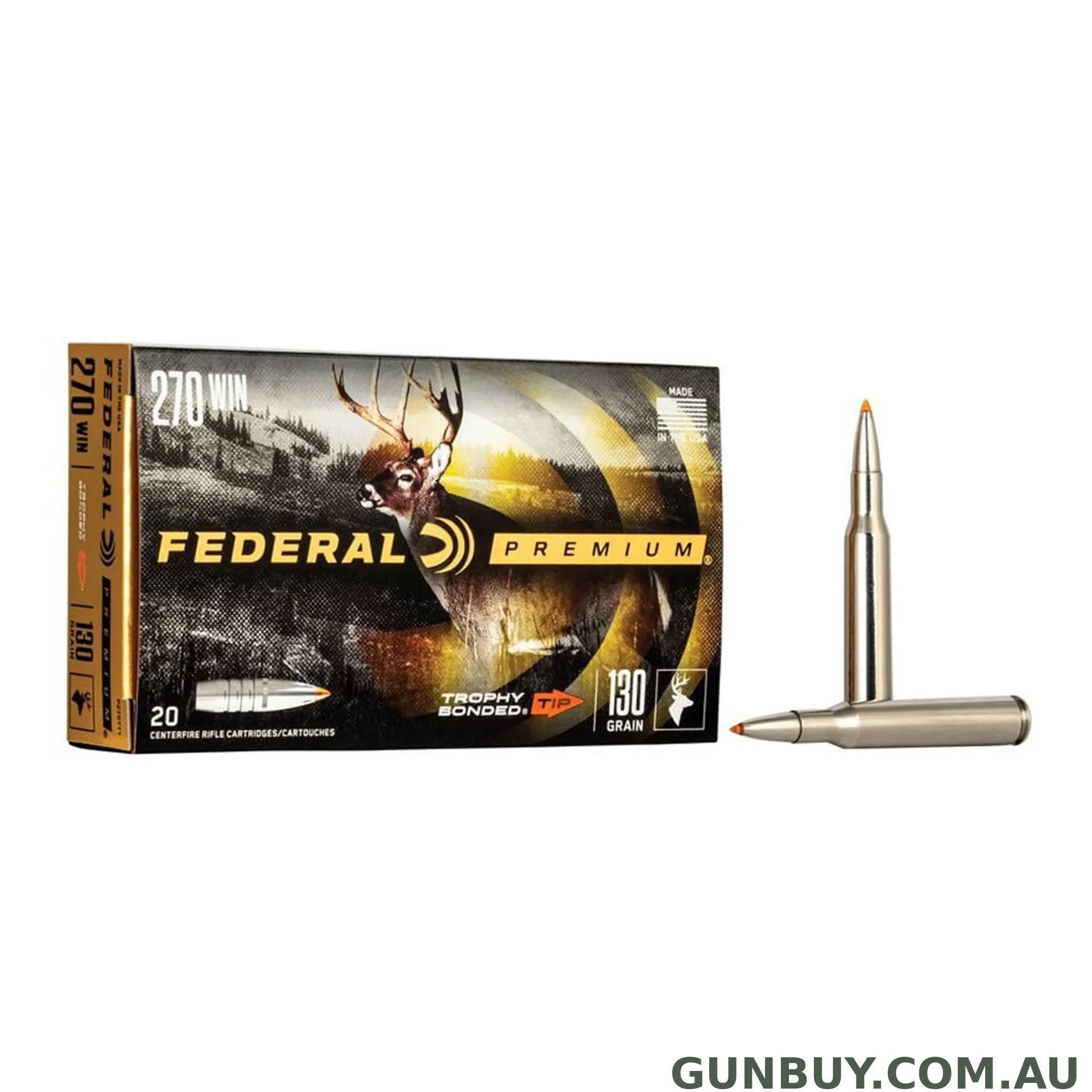 Federal 270 Win 130gr Tbt Vital-Shok - 20 Pack