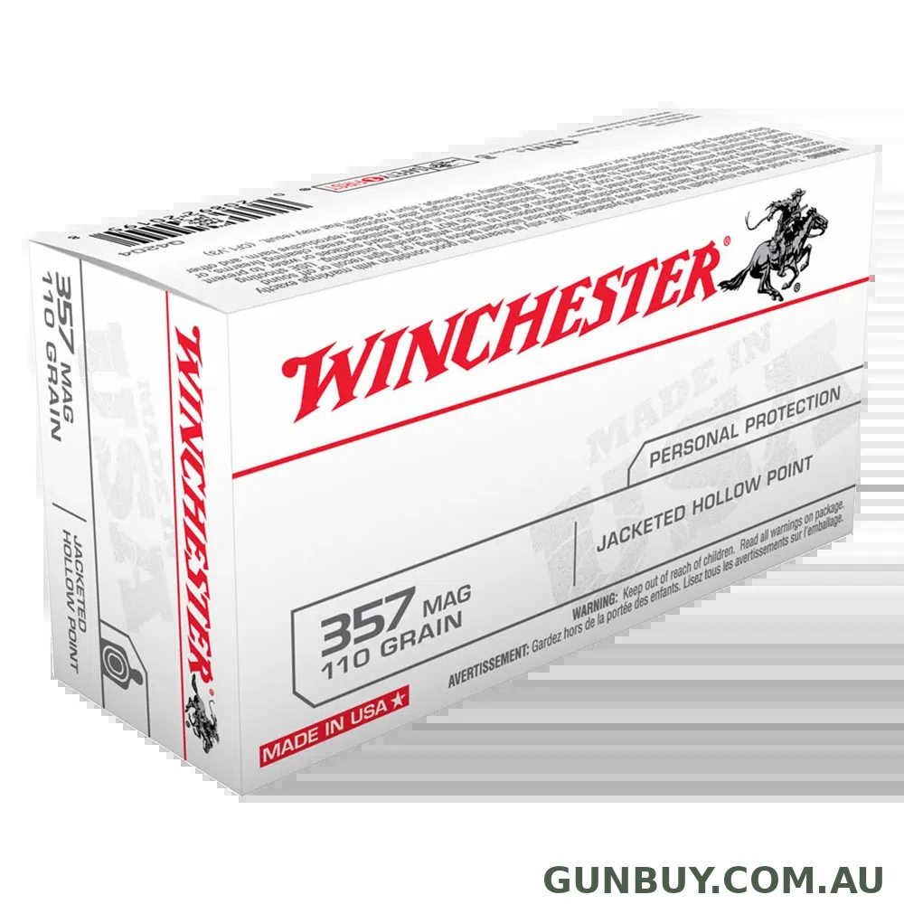 Winchester USA Value Pack 357Mag 110gr JHP - 100 Pack