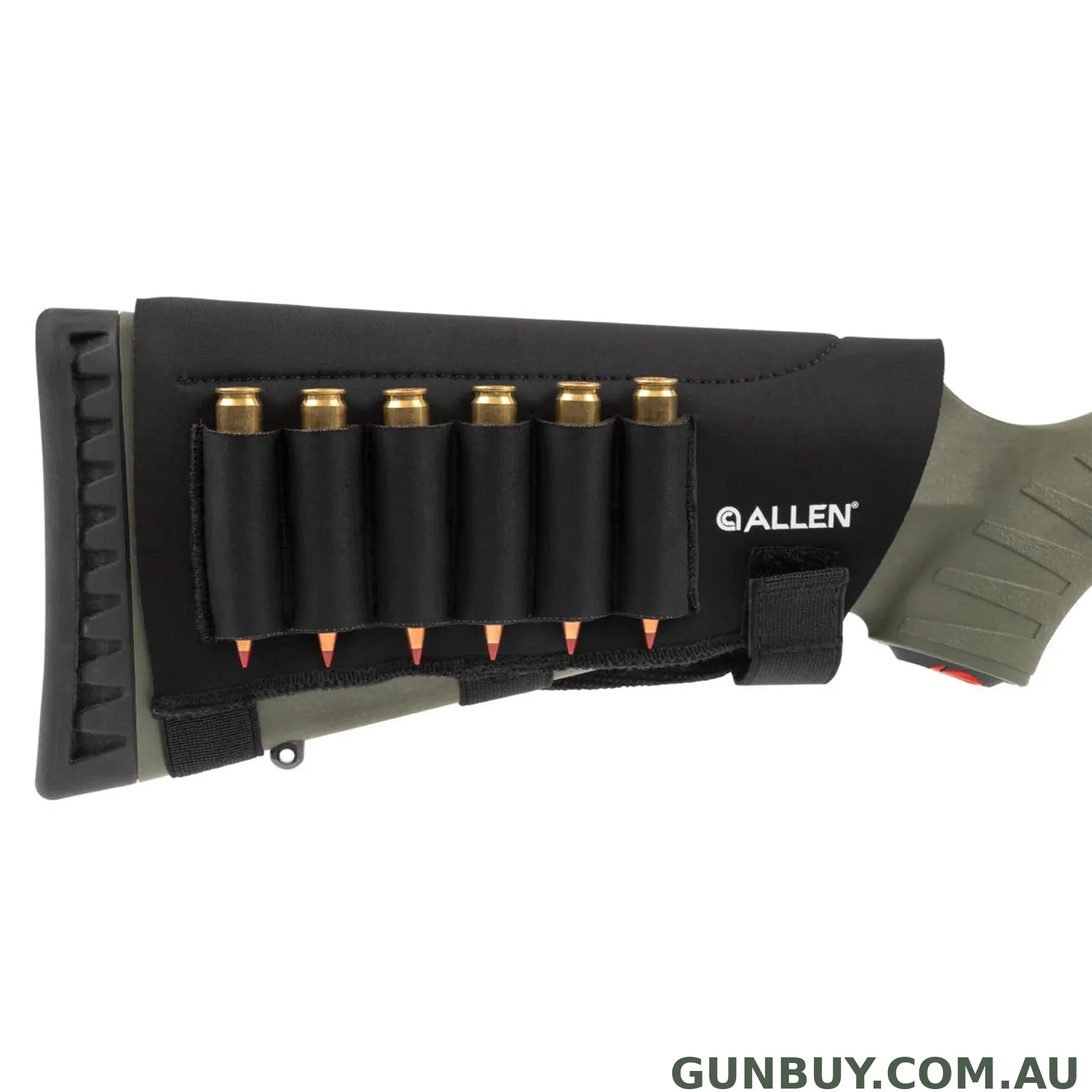 ALLEN Butt Stock Rifle Ammo Holder Mesa Neoprene 6 Rnds