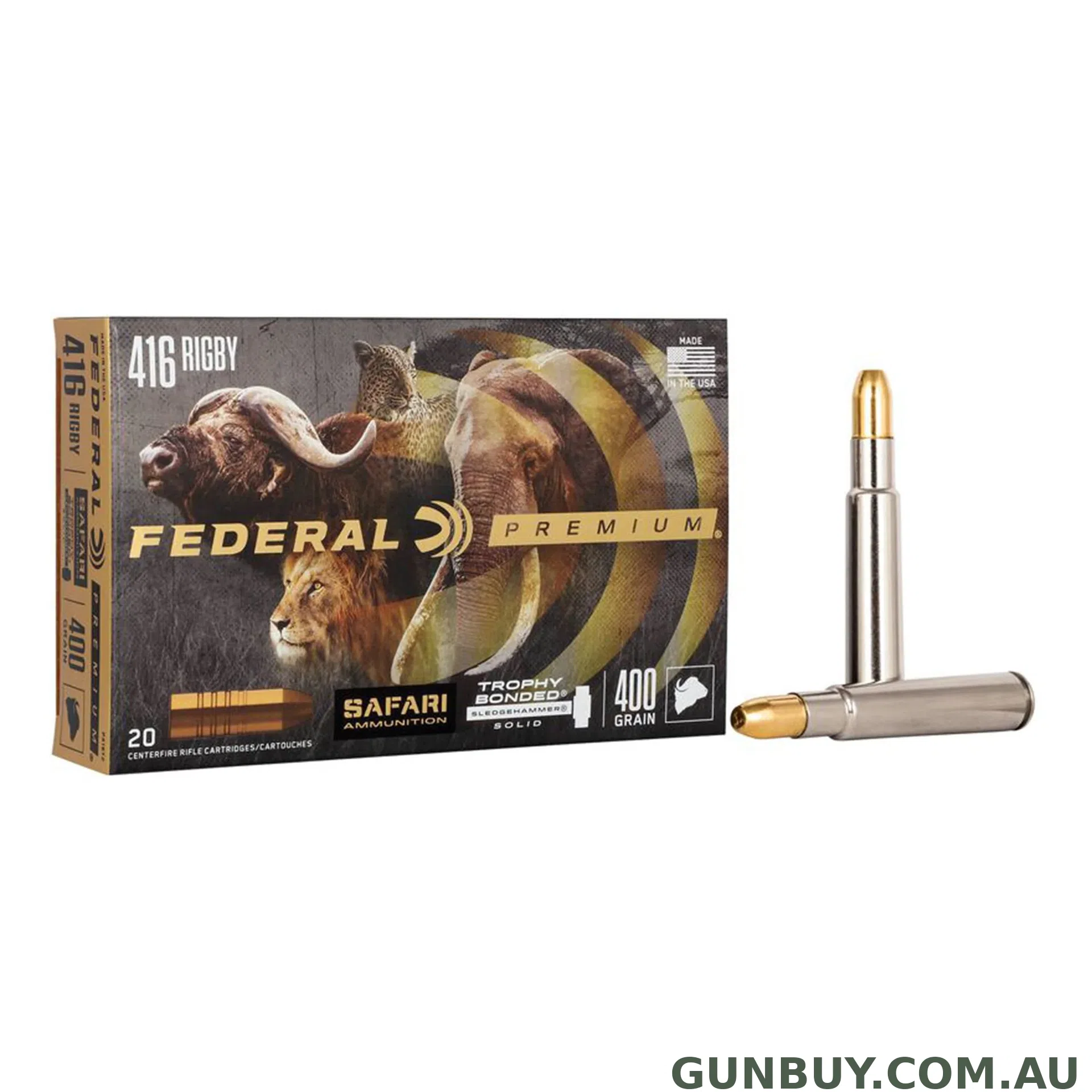 Federal 416 Rig 400gr Tbs Cape-Shok / 20