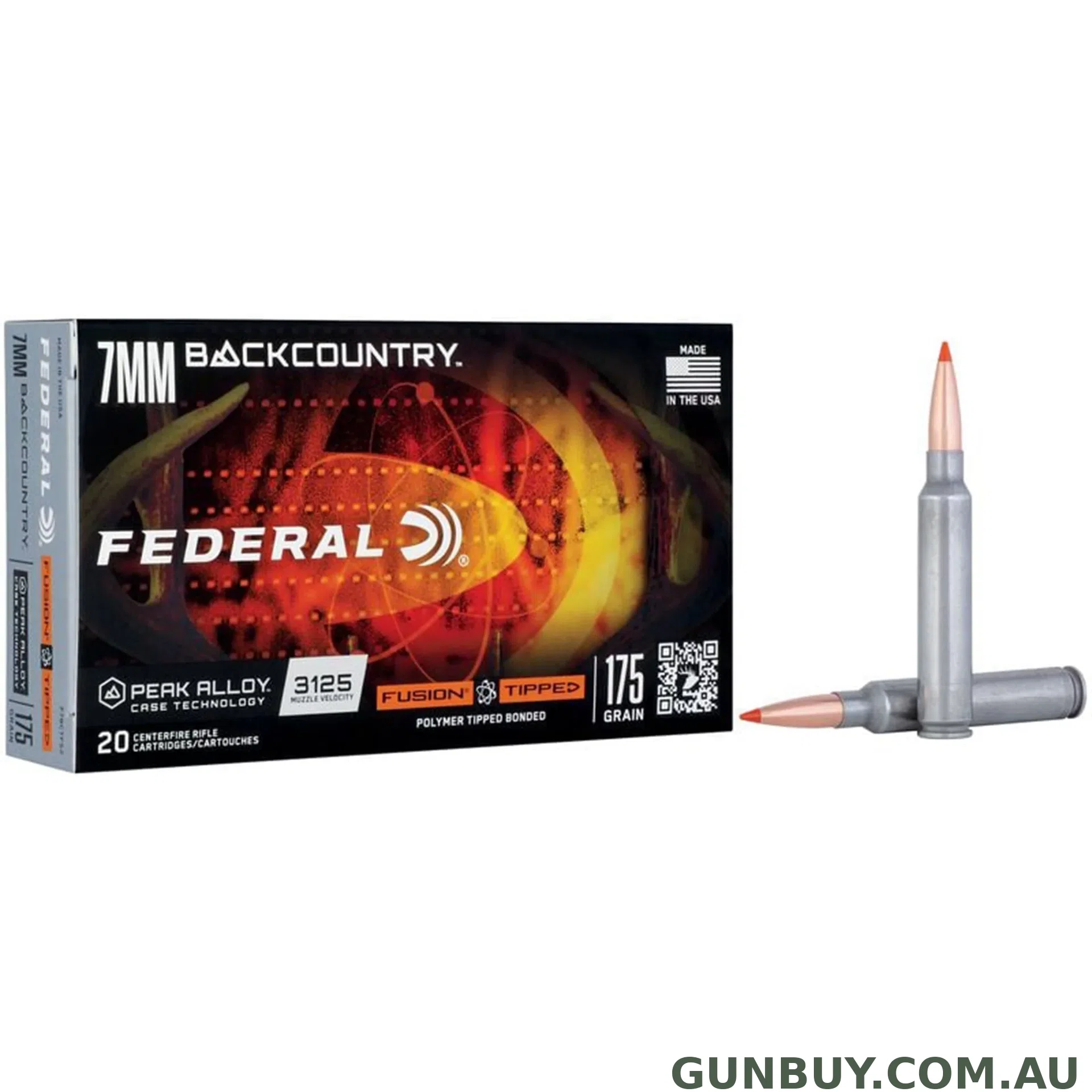 Federal 7mm Backcountry 175gr Fusion Tipped / 20