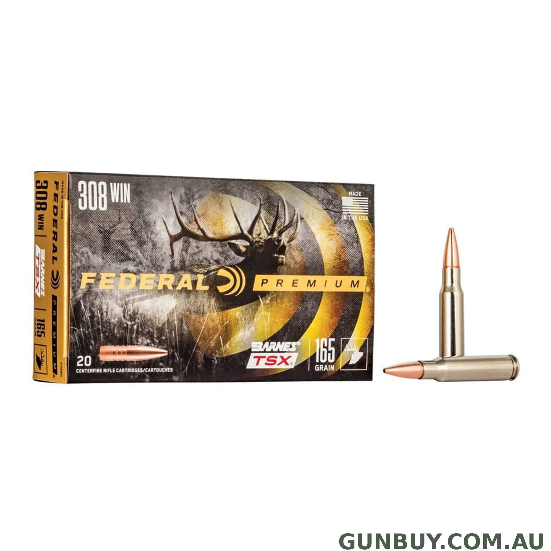 Federal 308 Win 165gr Tsx Vital-Shok / 20