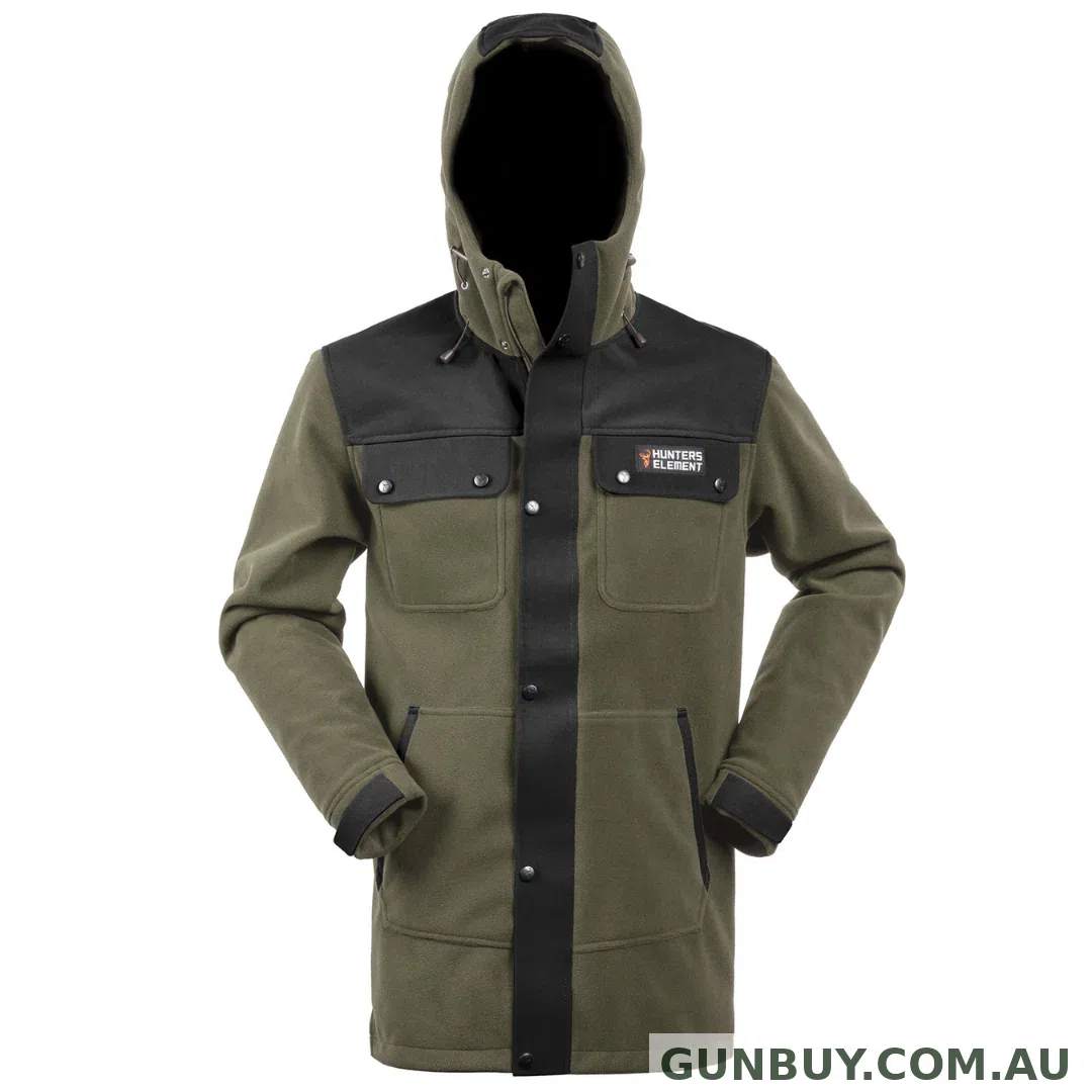 Hunters Element Bush Coat Full Zip - Forest Green / S