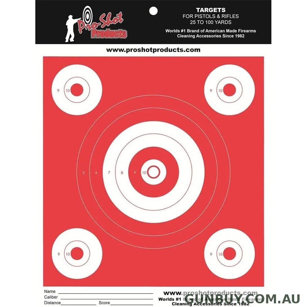 Horsleyparkgunshop Orange Glow Paper Target - 9 x 12" / 12 Pack