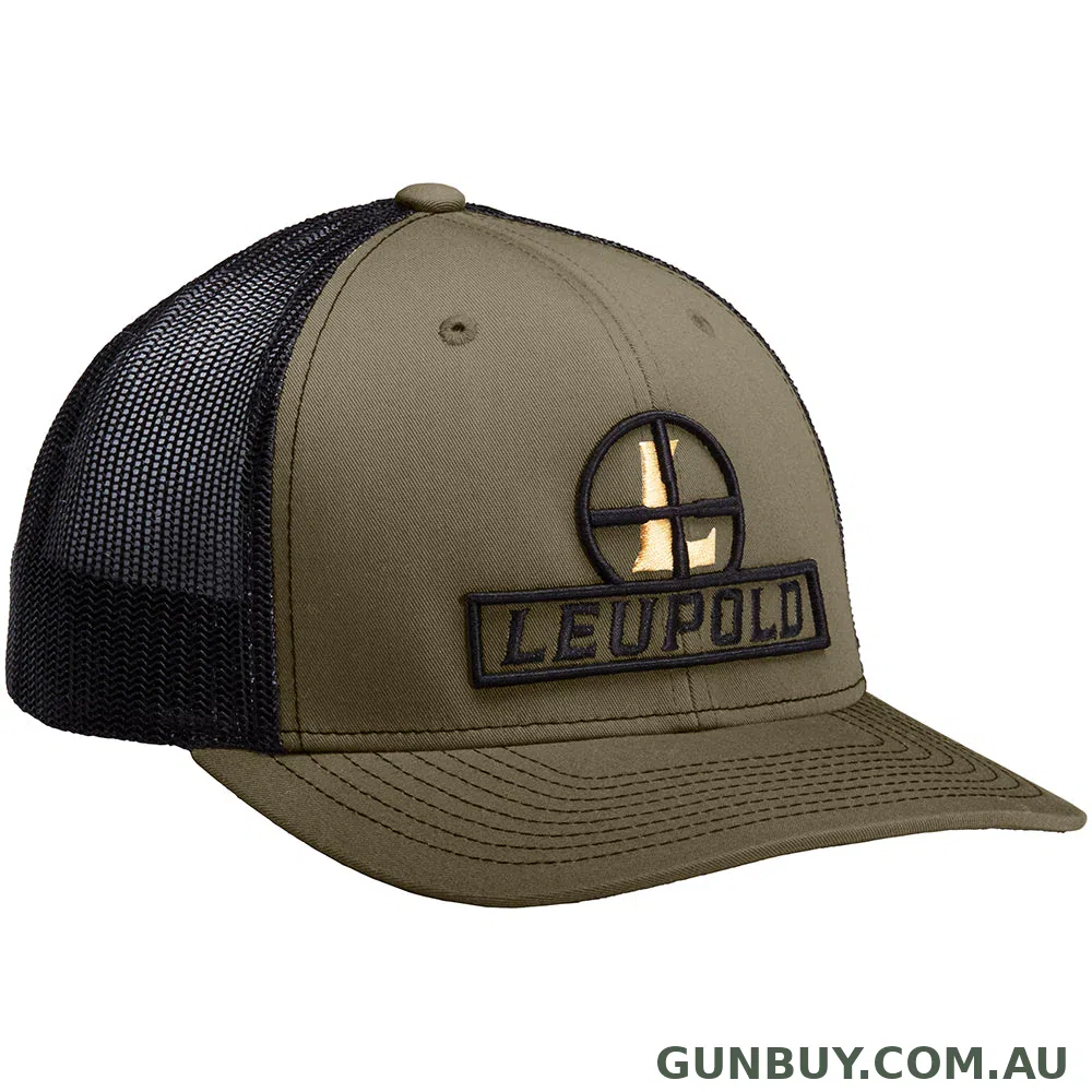 Leupold Reticle Trucker Cap - Loden / White