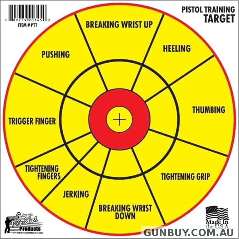 Pistol Pistol Training Target - 12x12" / 6 Pack