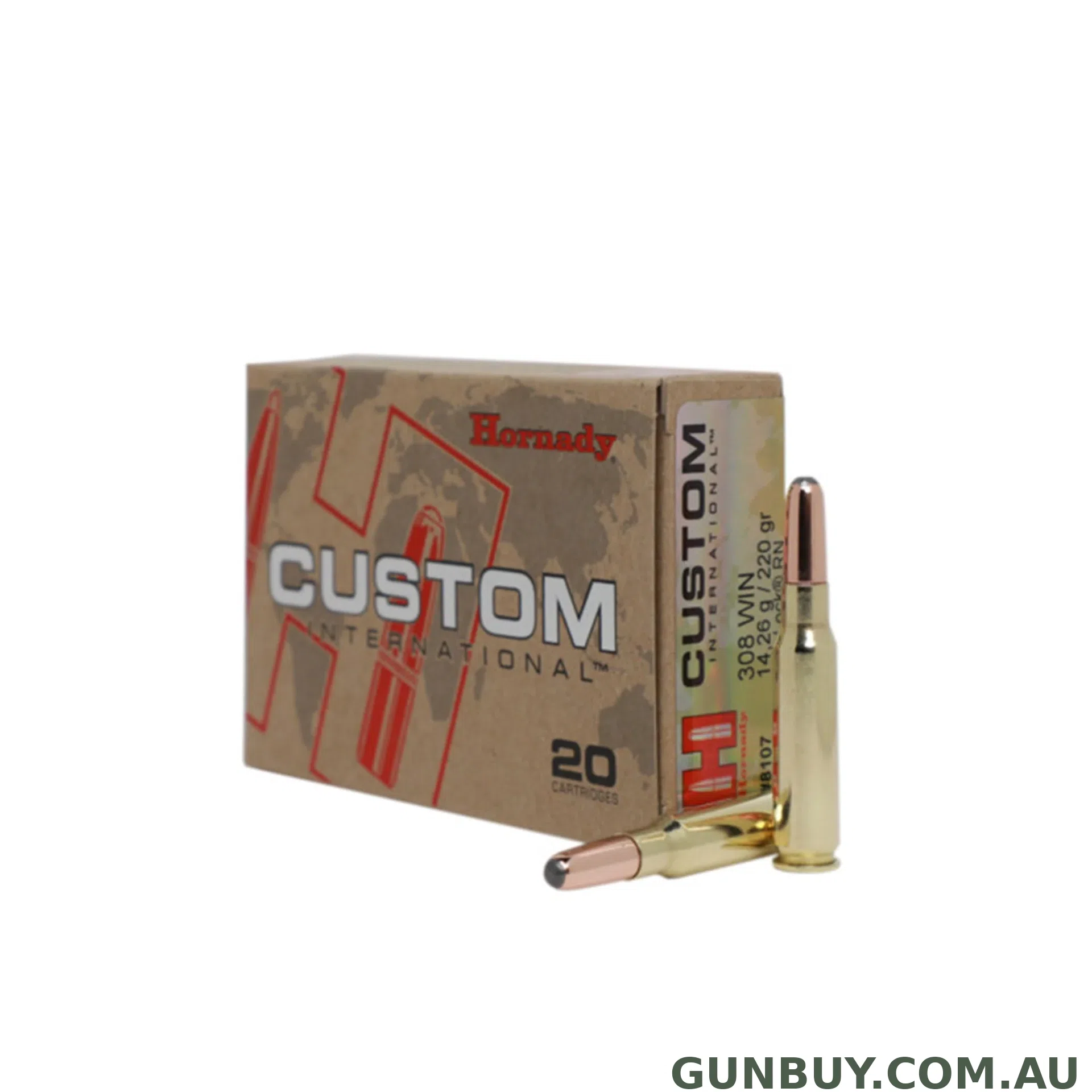 Hornady 308 Win 220gr RN Intl