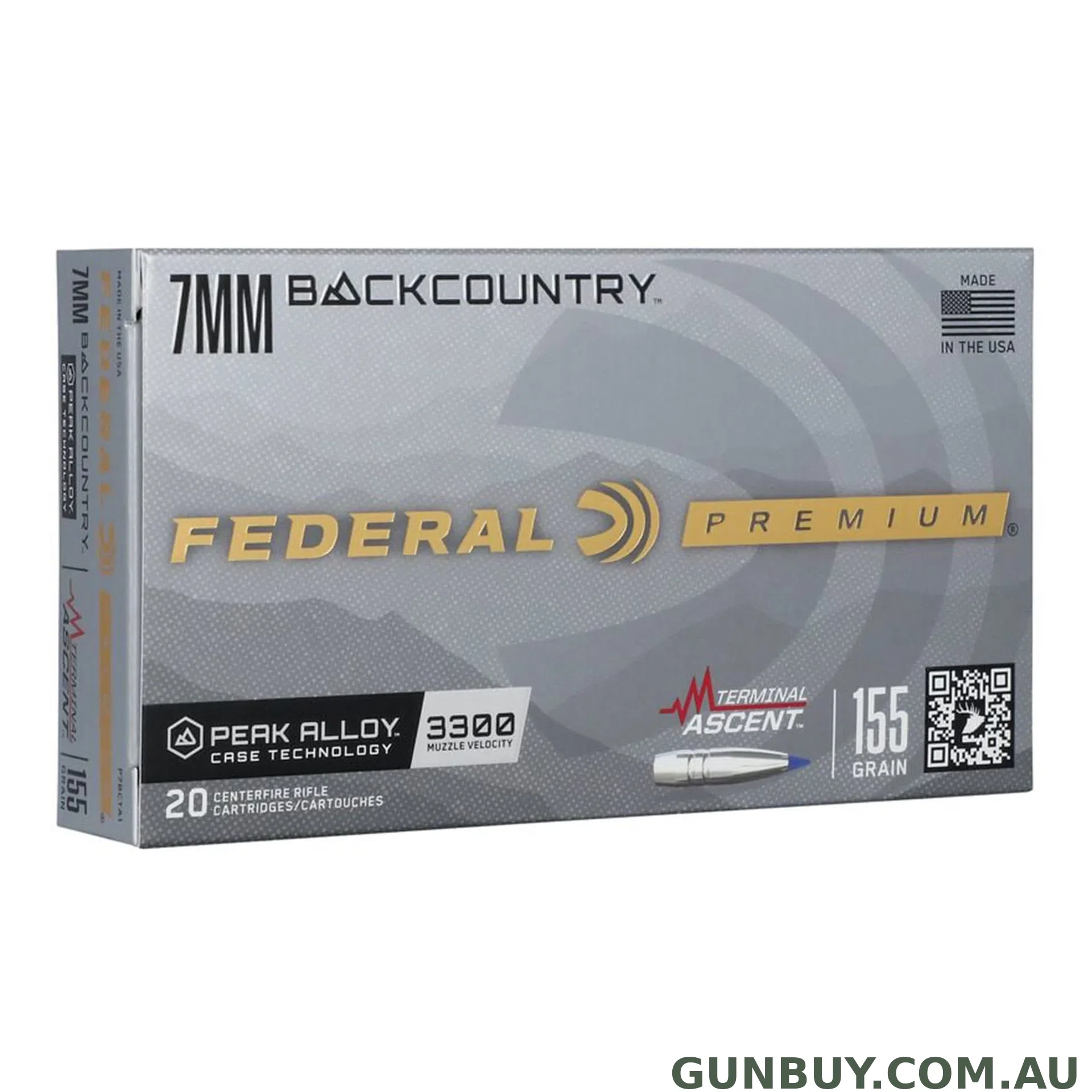 Federal 7mm Backcountry 155gr Terminal Ascent / 20