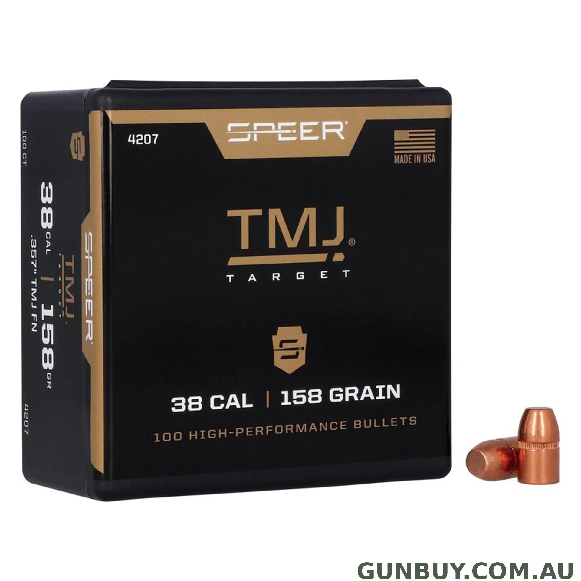 Speer 38 Cal 158gr TMJ / 100