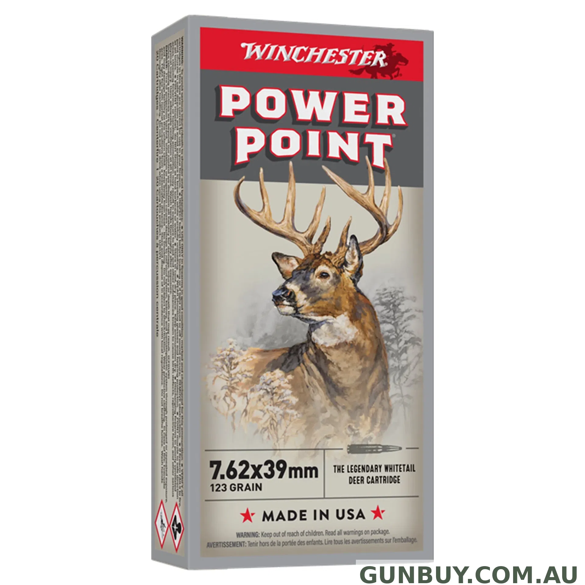 Winchester Power Point 123gr SP - 20