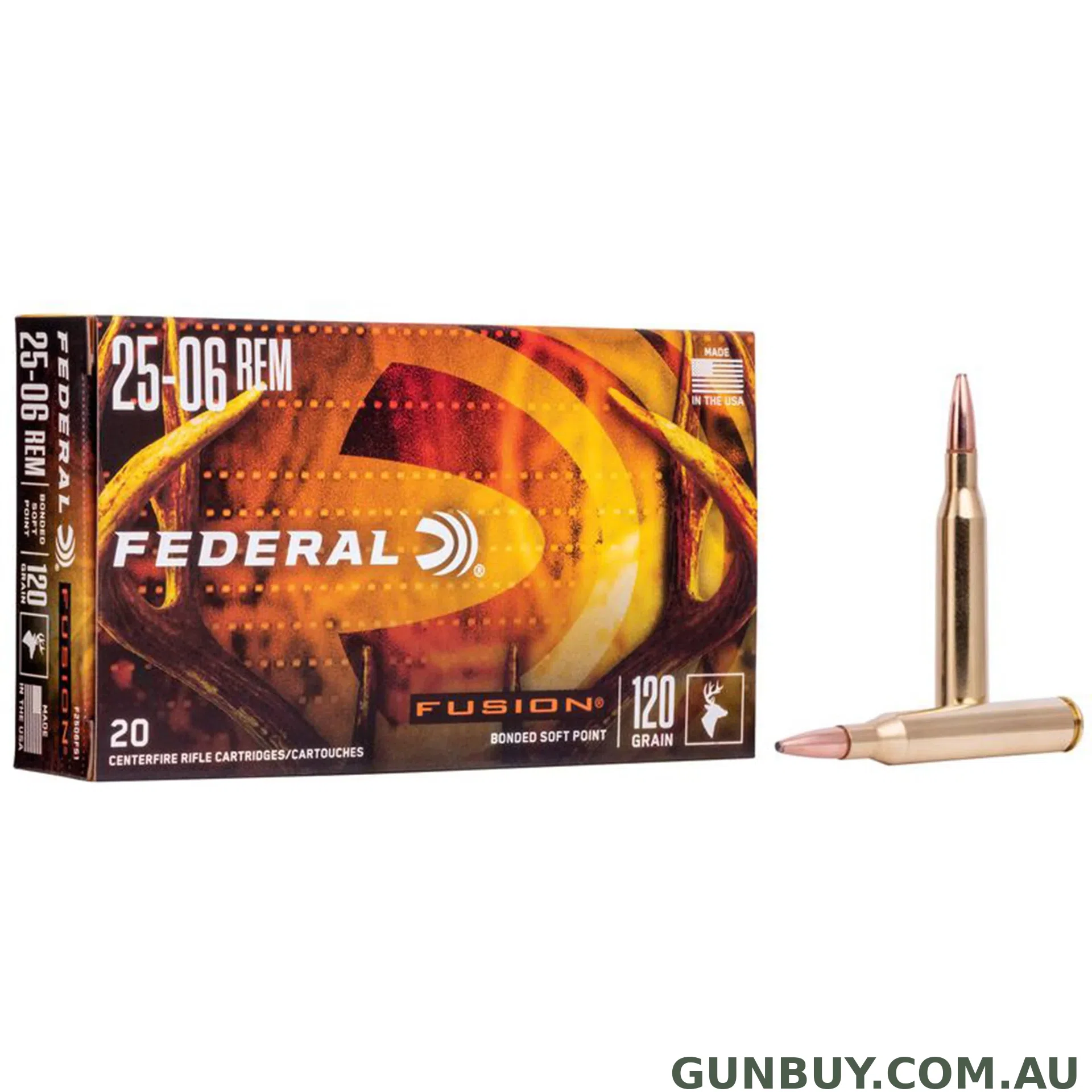 Federal 120gr Fusion - 25-06 Rem / 20
