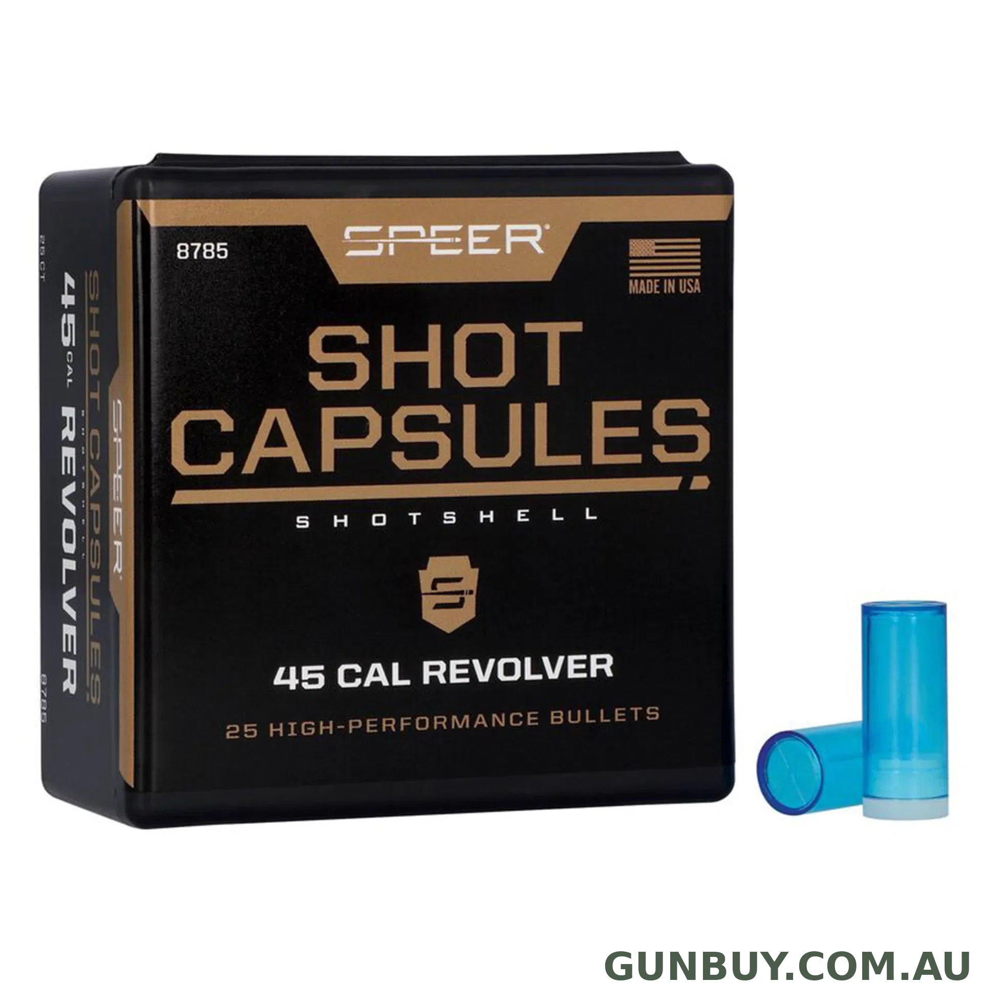Speer 45Lc Empty Capsules With Base Plugs 25pk