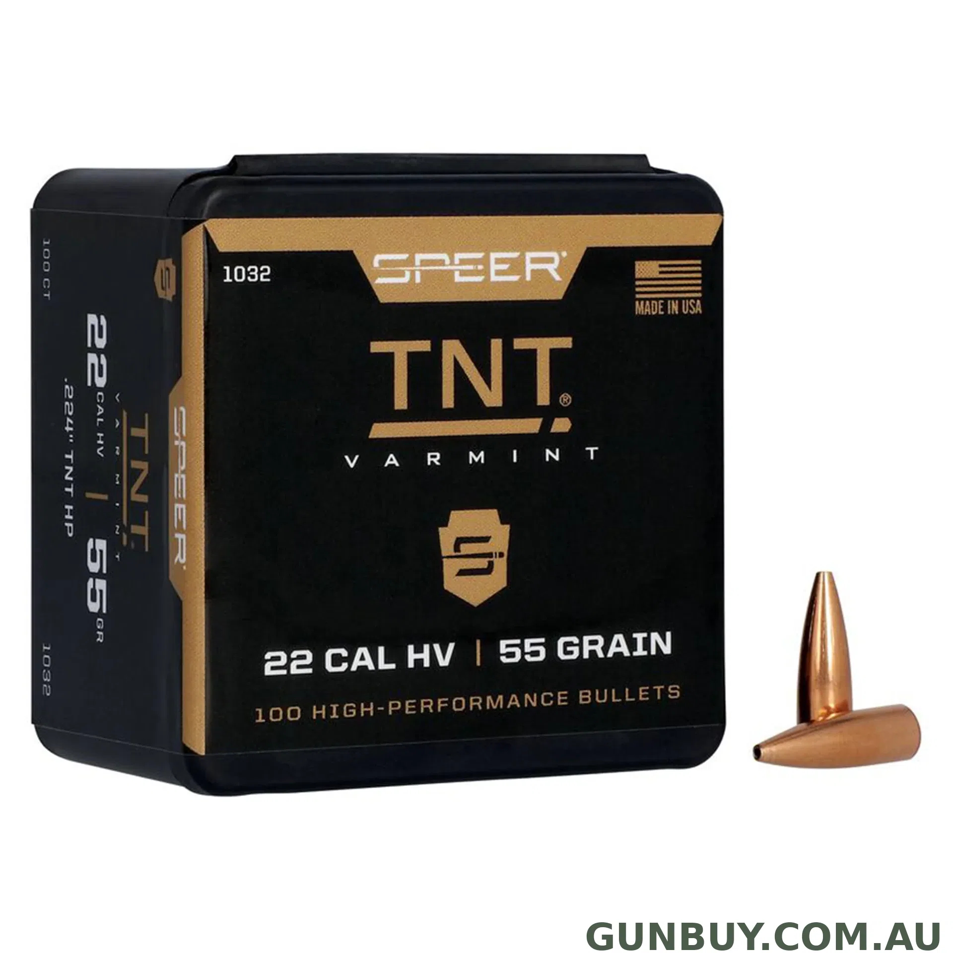 Speer 224 55gr HP TNT Varmint / 100