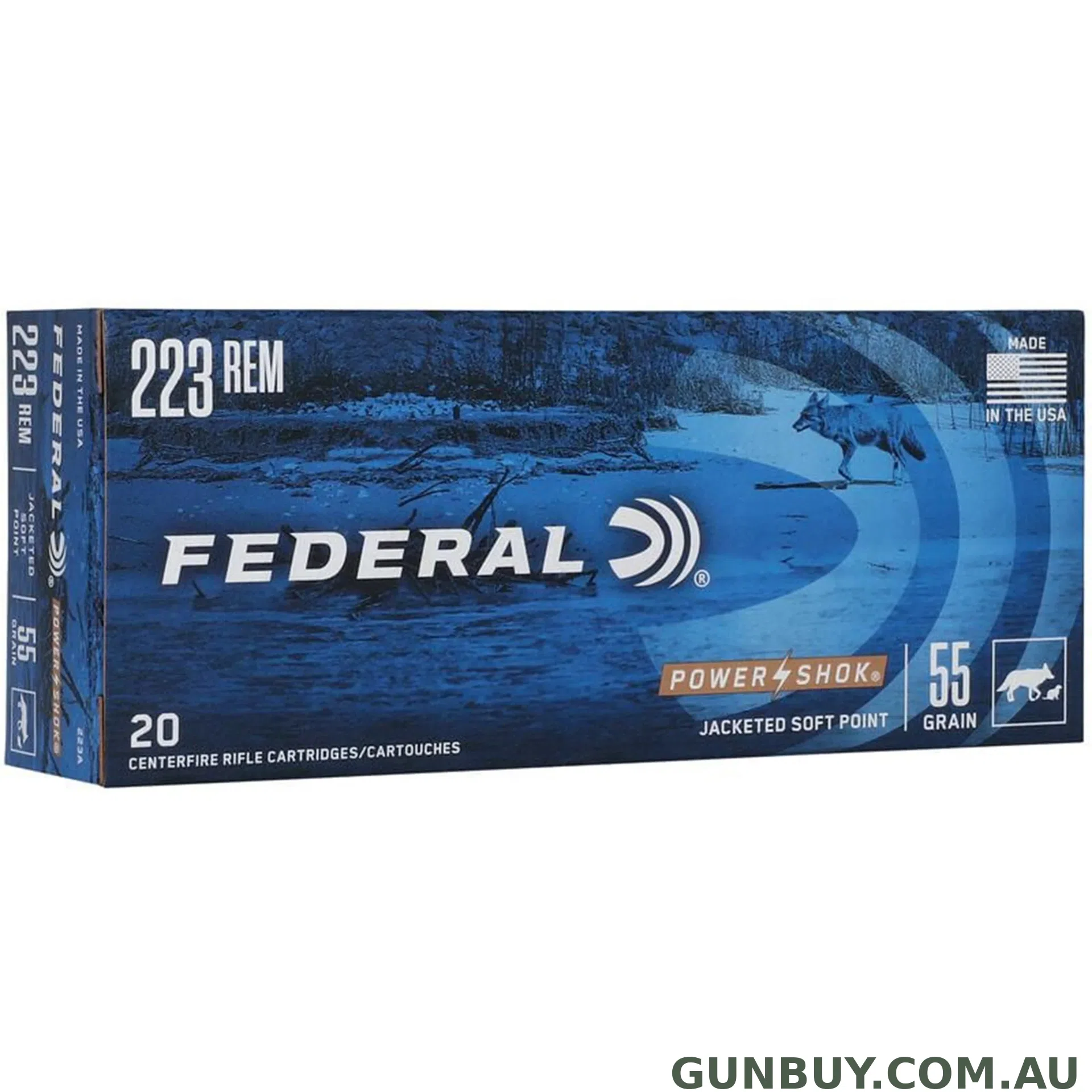 Federal SP Power-shok .223 Rem 55gr, 20 pack
