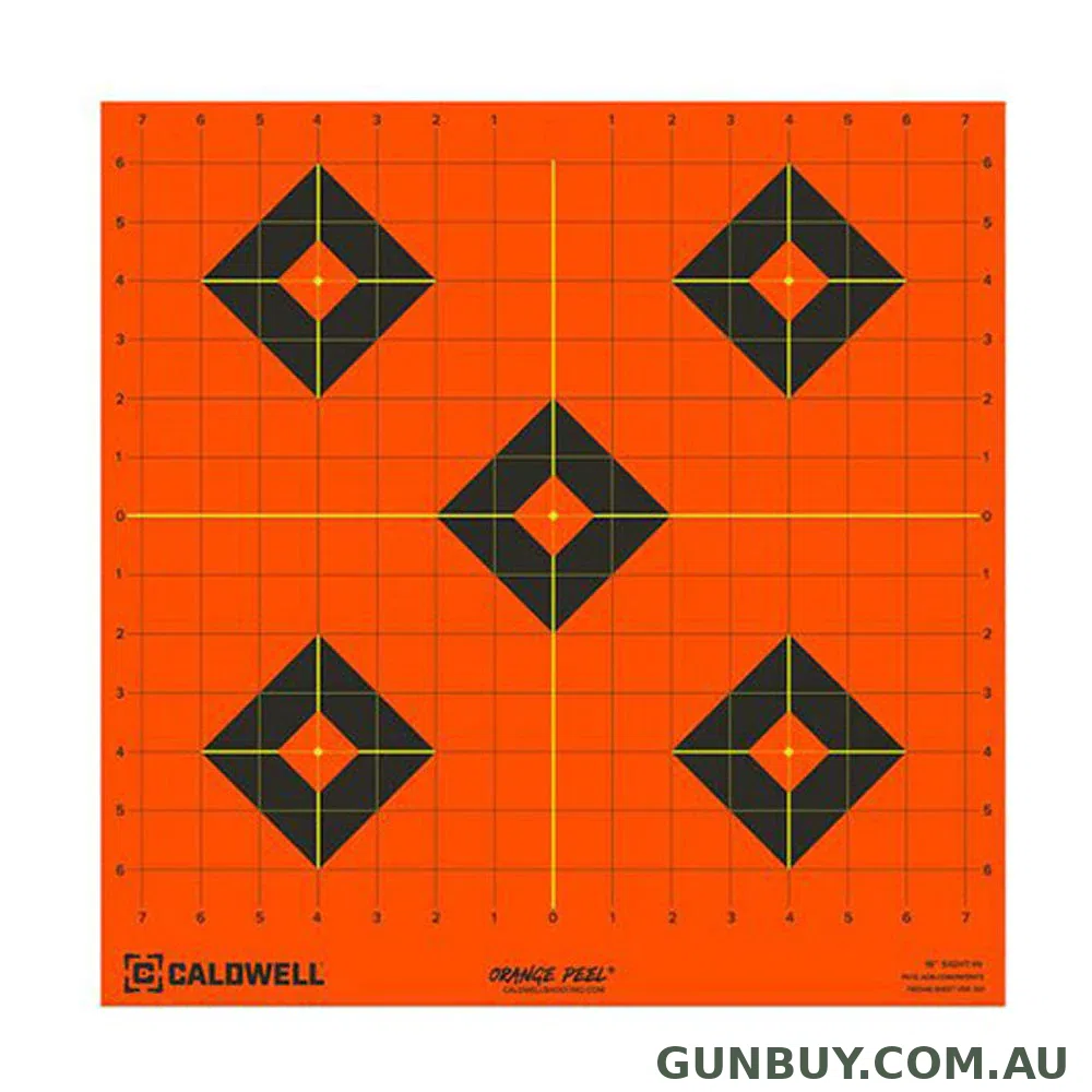 CALDWELL Orange Peel Sight In 8" Targets - 5 Pack