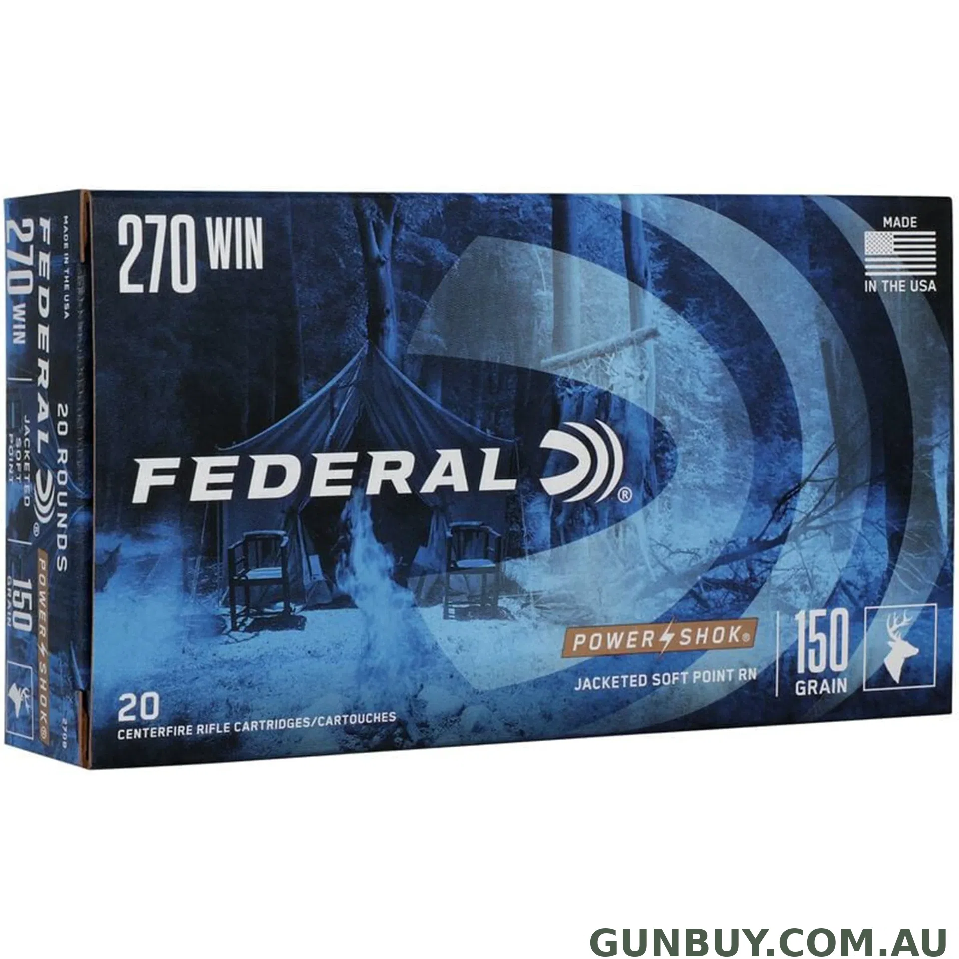 Federal 150gr SP Power-Shok - 270 Win / 20