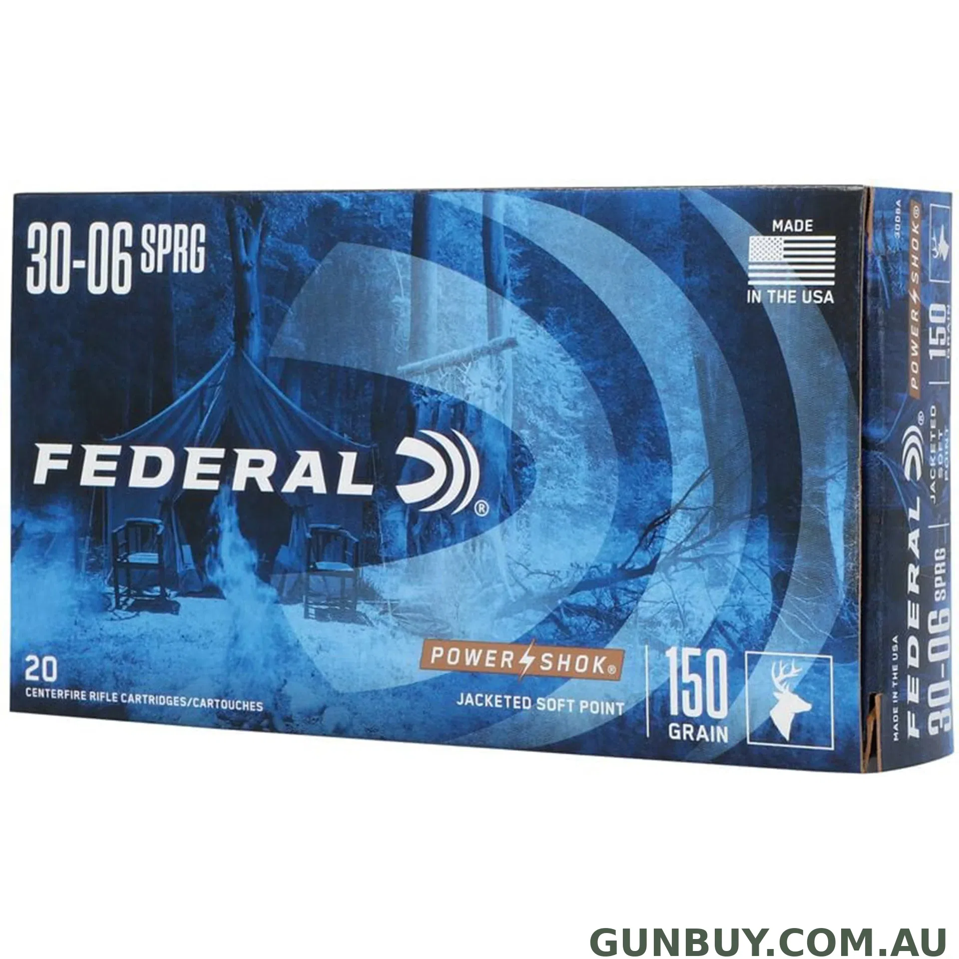 Federal 30-06 SPr 150gr SP Power-Shok