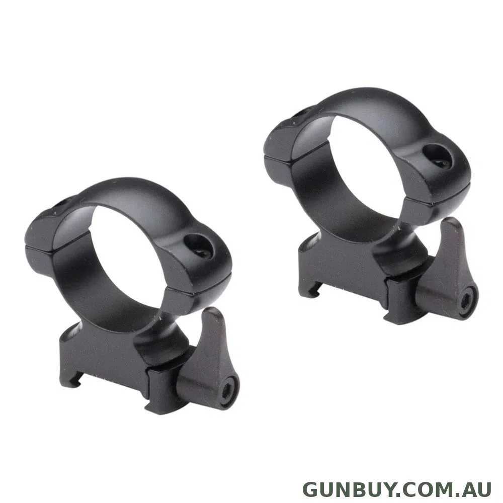 Nikko Stirling Quick Release Steel Weaver Lok Rings - High / 1"