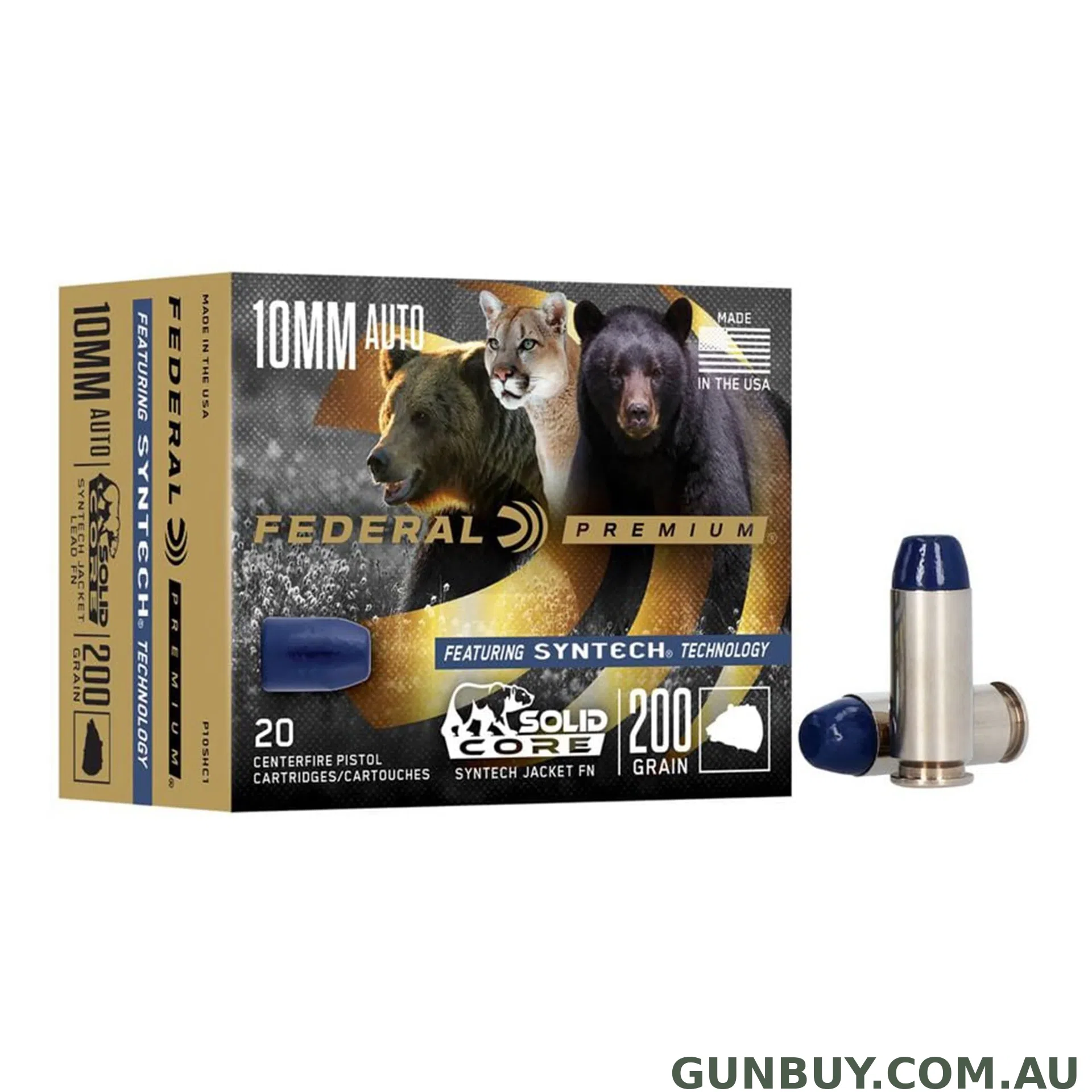 Federal 10mm Auto 200gr FN TSJ Syntech