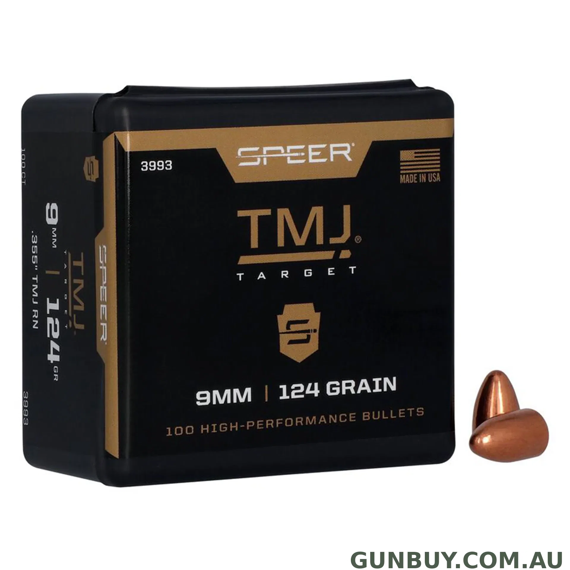 Speer 9mm 124gr TMJ 100pk