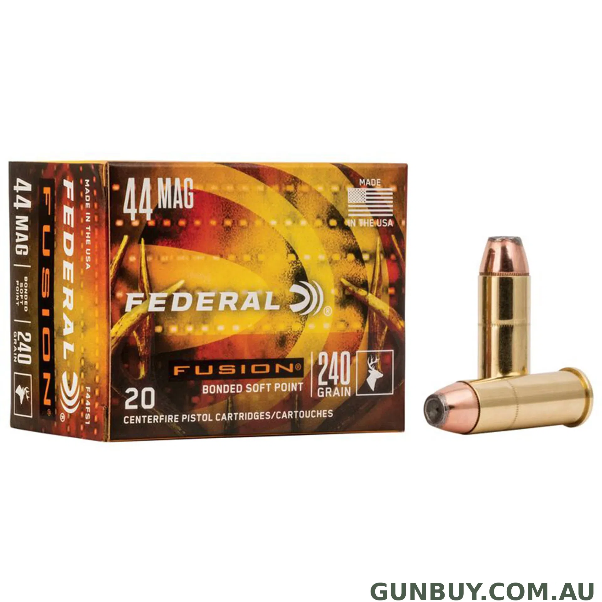 Federal 44 Mag 240gr Fusion / 20