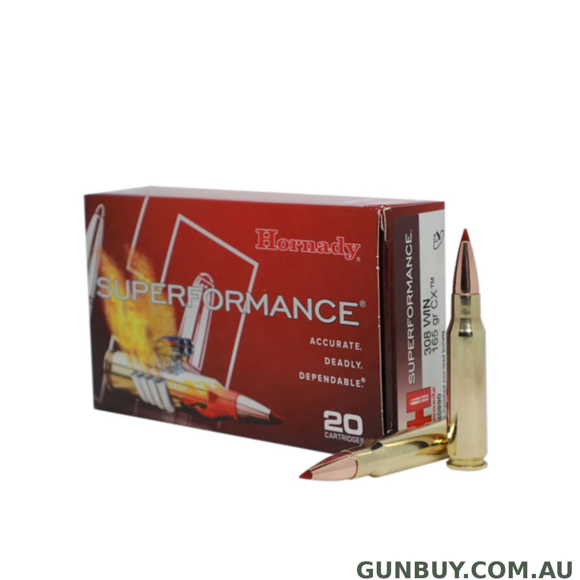 Hornady 308 Win 165gr CX SPF