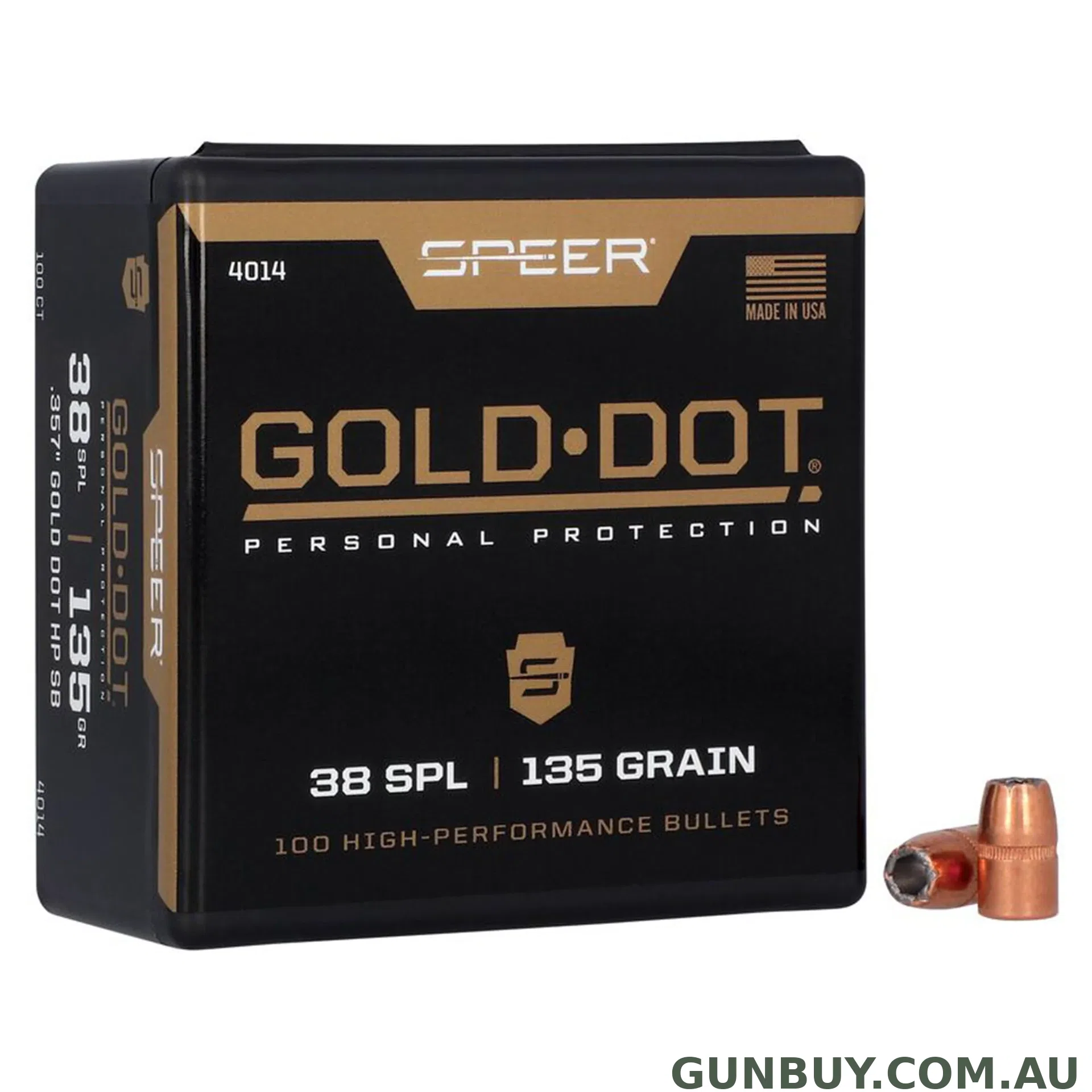 Speer 38 Cal 135gr GDHP Sb - 100