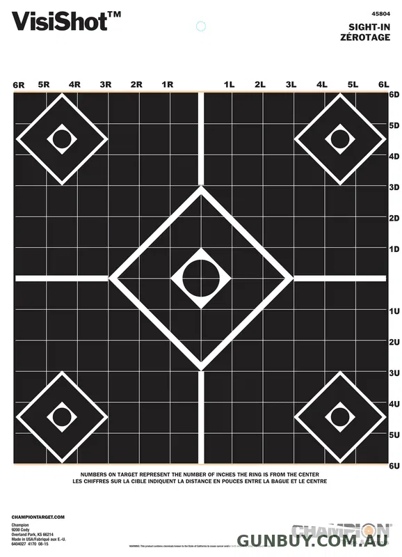 Champion Visicolor Sight In Target - 8"