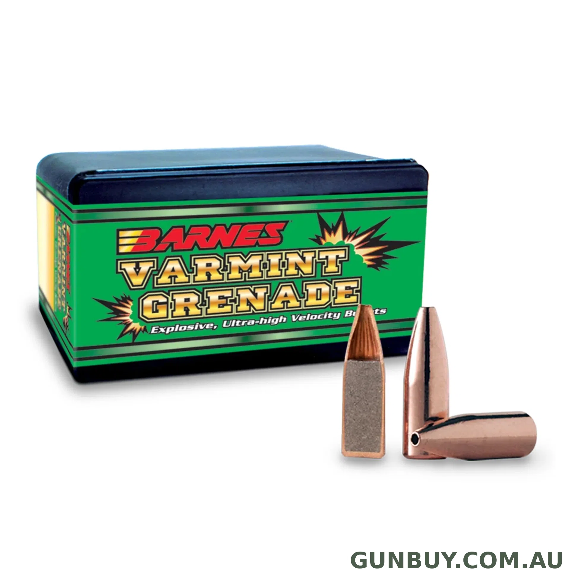 Barnes 243 Cal Varmint Grenade 62gr Projectiles - 100 Pack