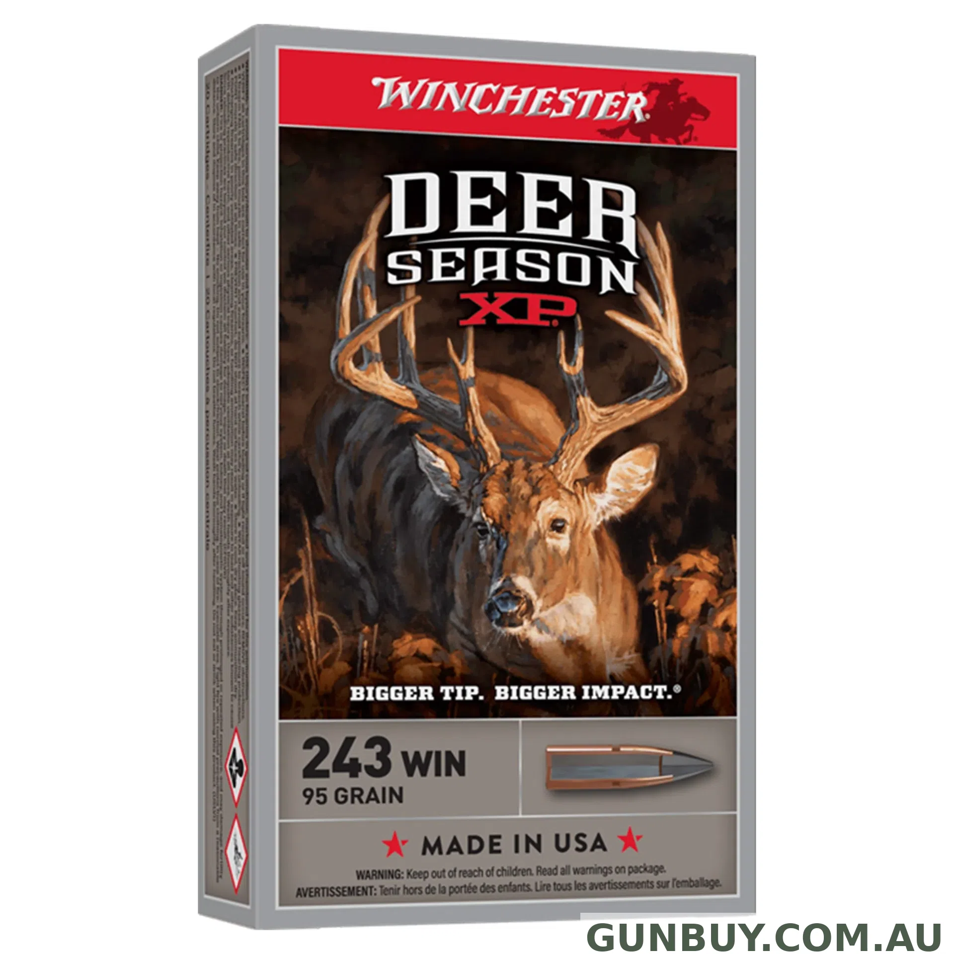Winchester Deer Season 243Win 95gr XP - 20 Pack