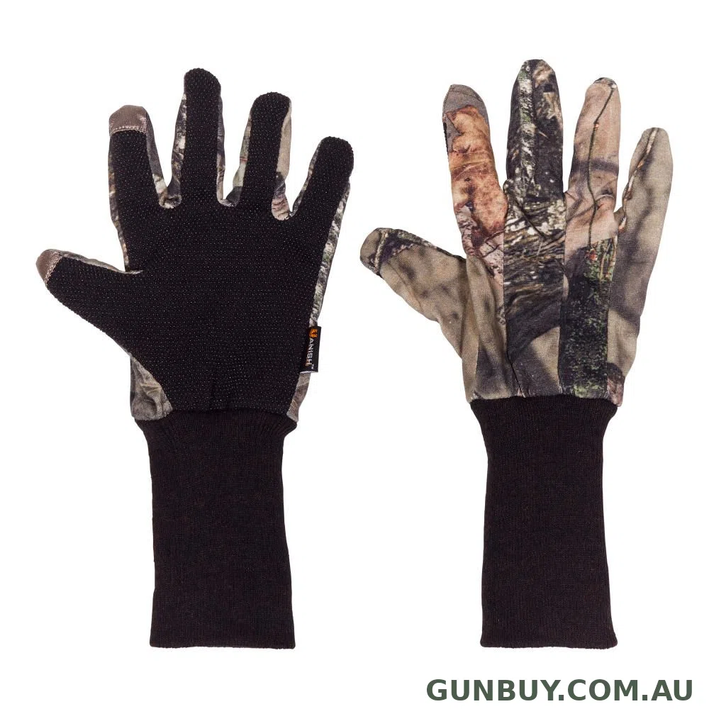 Mossy Oak Vanish Jersey Gloves - Mossy Oak Camo