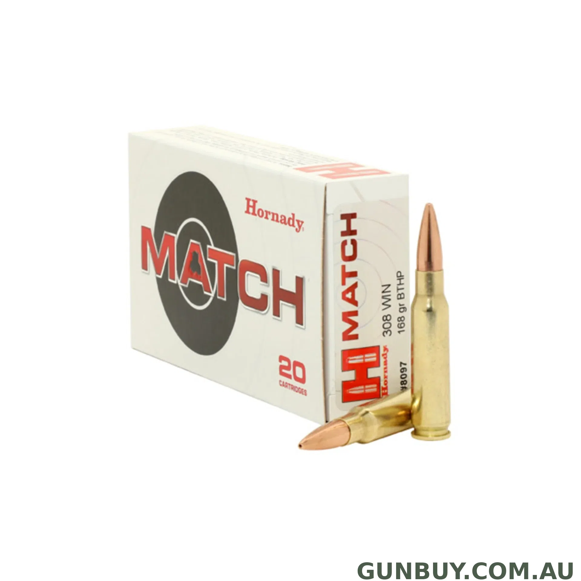 Hornady 308 Win 168gr BTHP Match