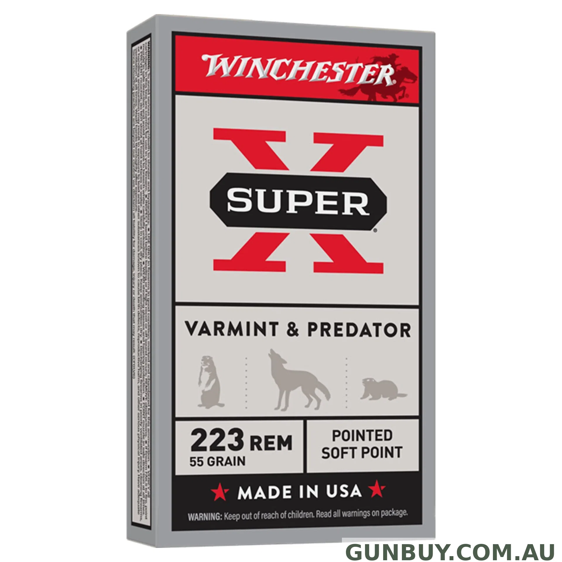 Winchester Super X 223Rem 55gr PSP - 20 Pack