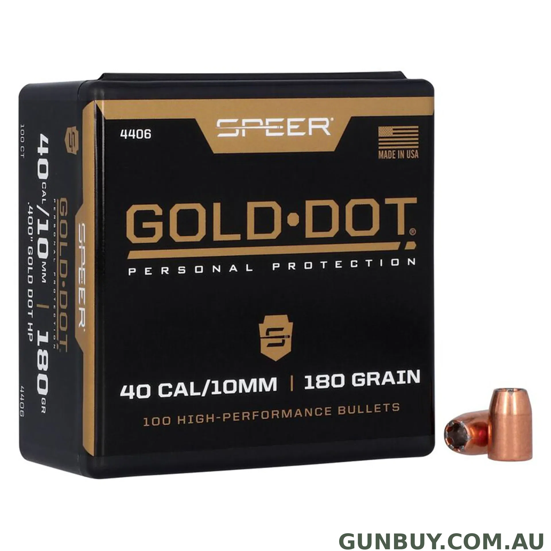 Speer 10mm 180gr GDHP / 100