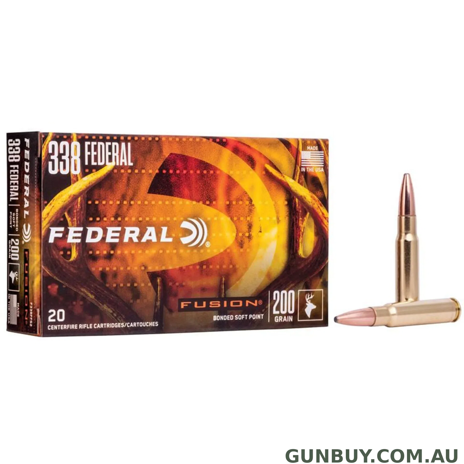 Federal 338 Fed 200gr Fusion