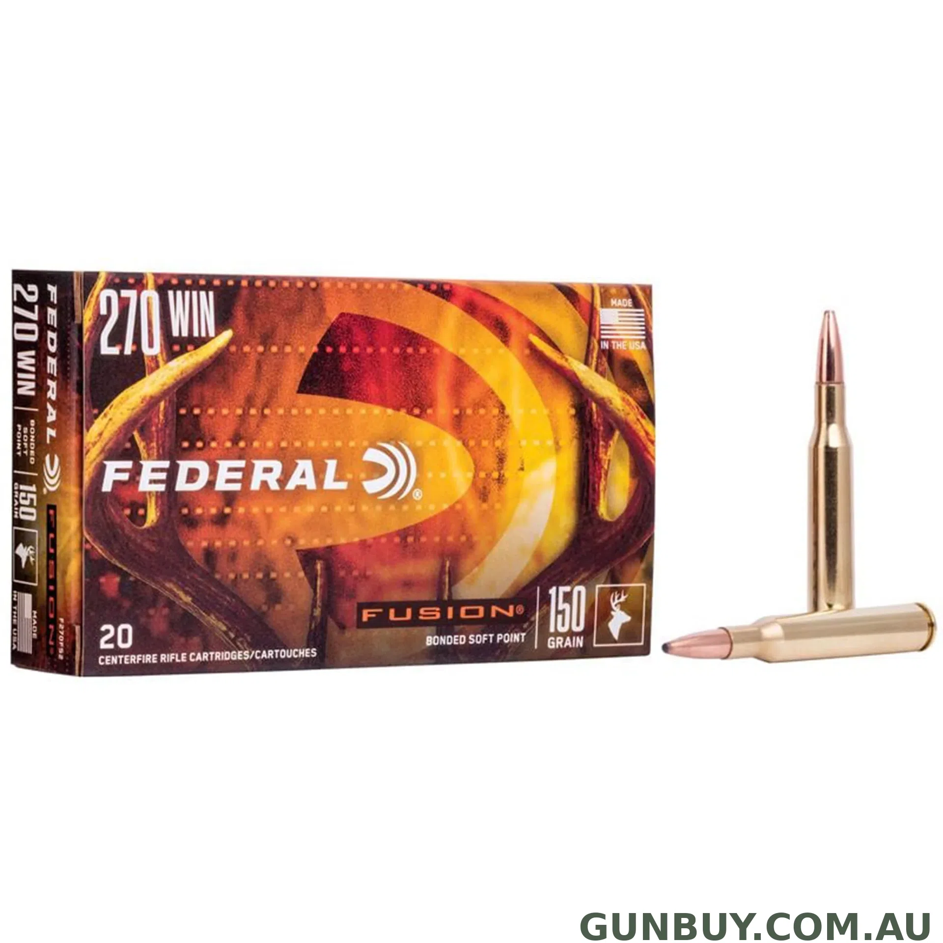 Federal 270 Win 150gr Fusion - 20 Pack